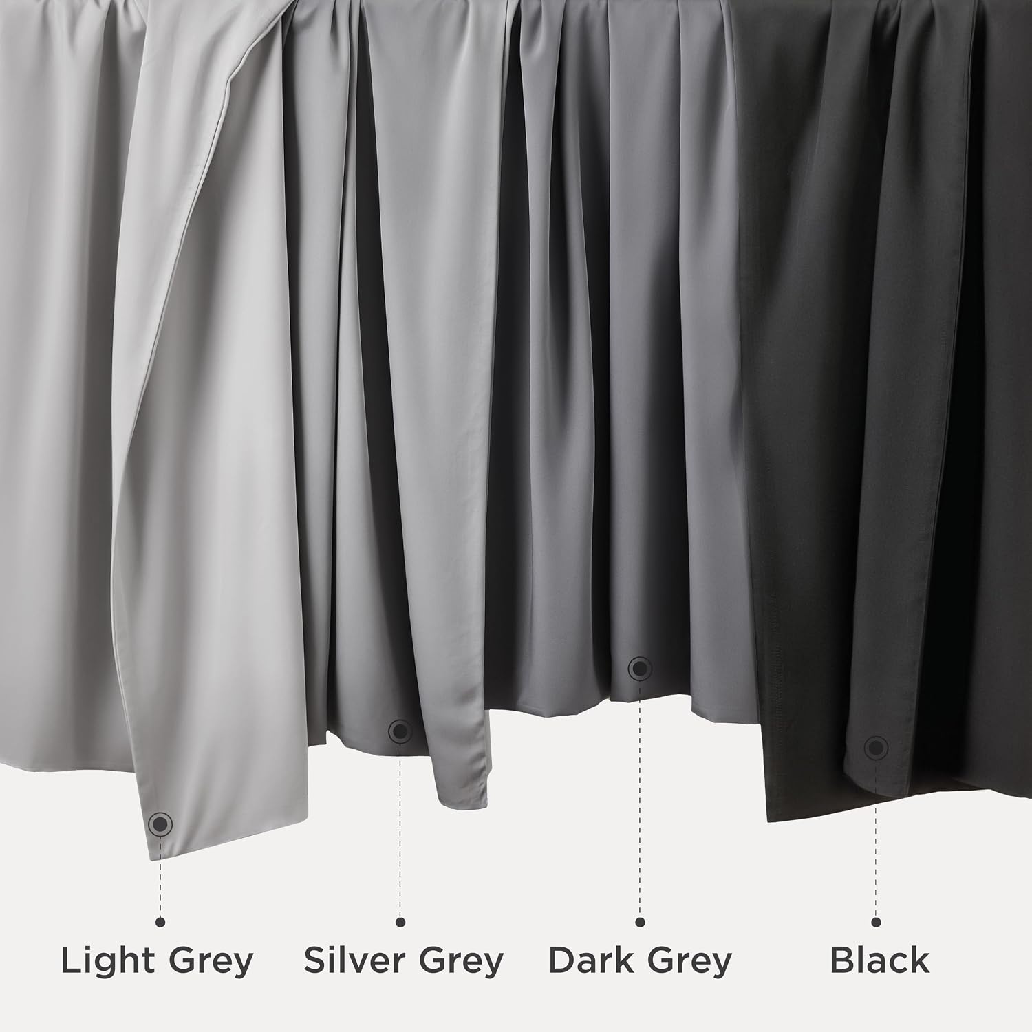 image:imageBedsure King Size Pillow Cases Set of 2 100 Rayon Derived from Bamboo Cooling Pillowcases Similar to Silk Pillow Case Covers with Envelope Closure PureWoven Bedding Dark Grey 20x36 Inches01 Dark Grey