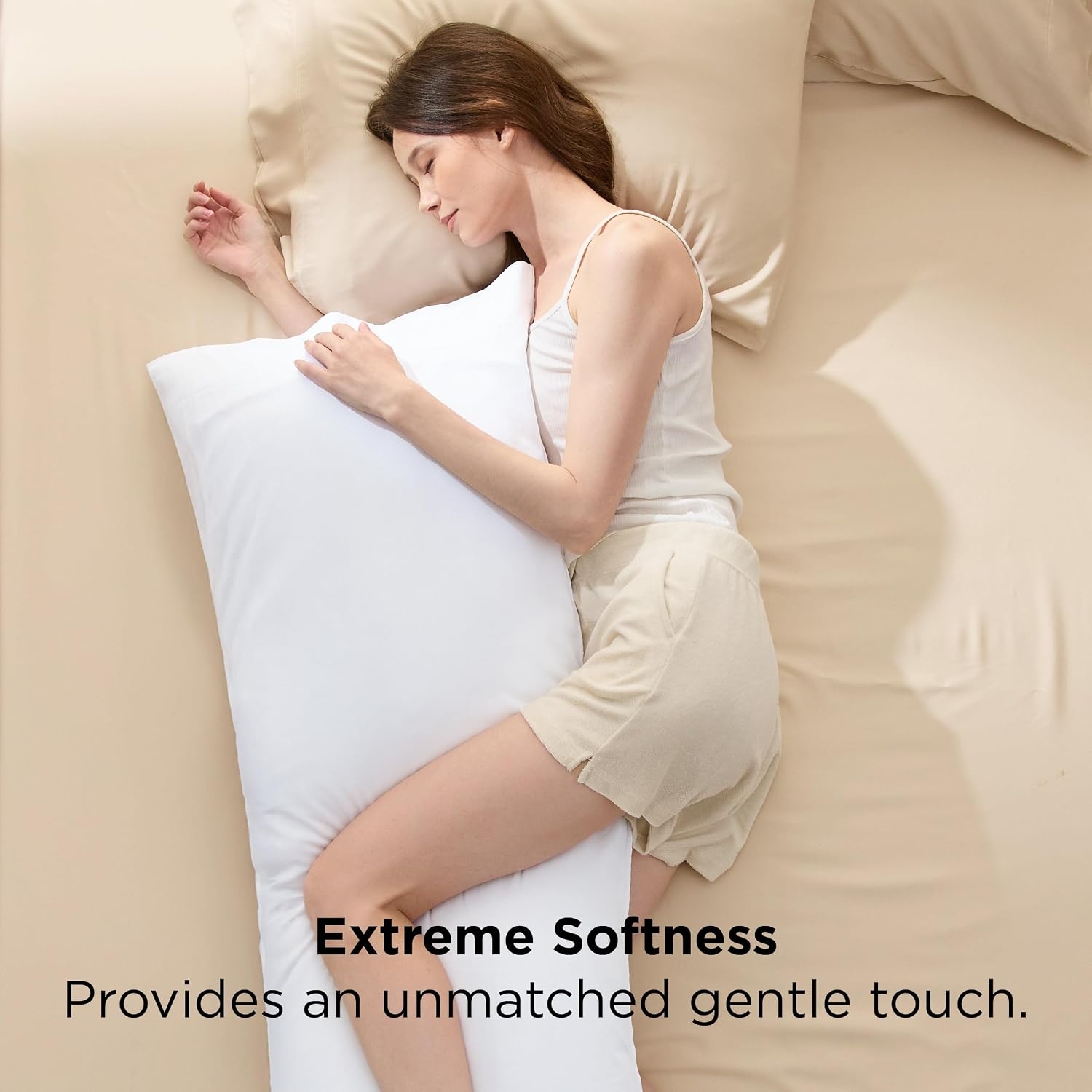 image:imageBedsure King Size Pillow Cases Set of 2 100 Rayon Derived from Bamboo Cooling Pillowcases Similar to Silk Pillow Case Covers with Envelope Closure PureWoven Bedding Dark Grey 20x36 Inches02 White