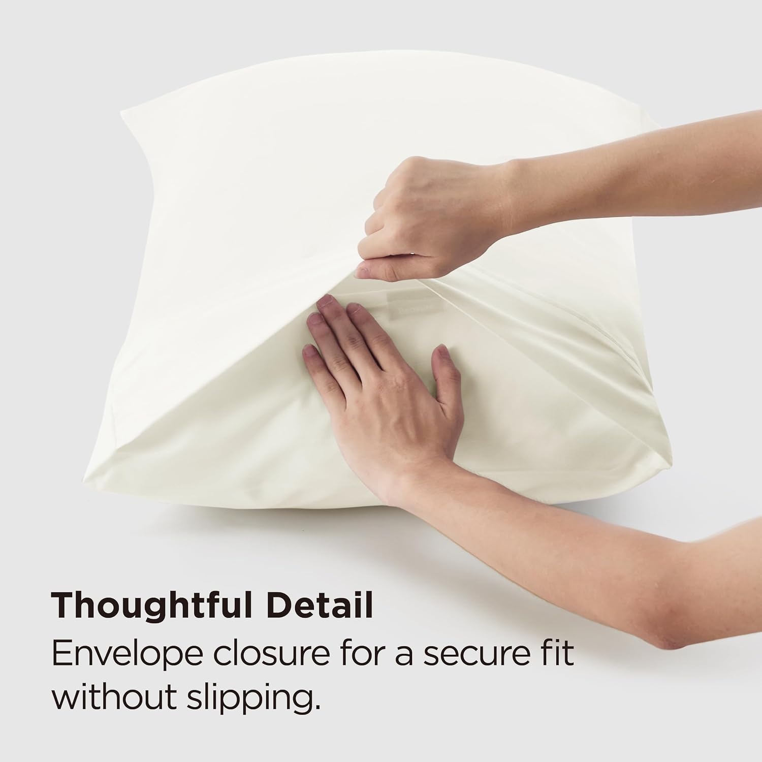 image:imageBedsure Queen Pillow Cases Set of 2 White Brushed Microfiber Pillowcase 2 Pack Super Soft Pillowcase Pillow Shams Covers with Envelope Closure for Kids Wrinkle Fade Resistant 20x30 Inches11 Ivory