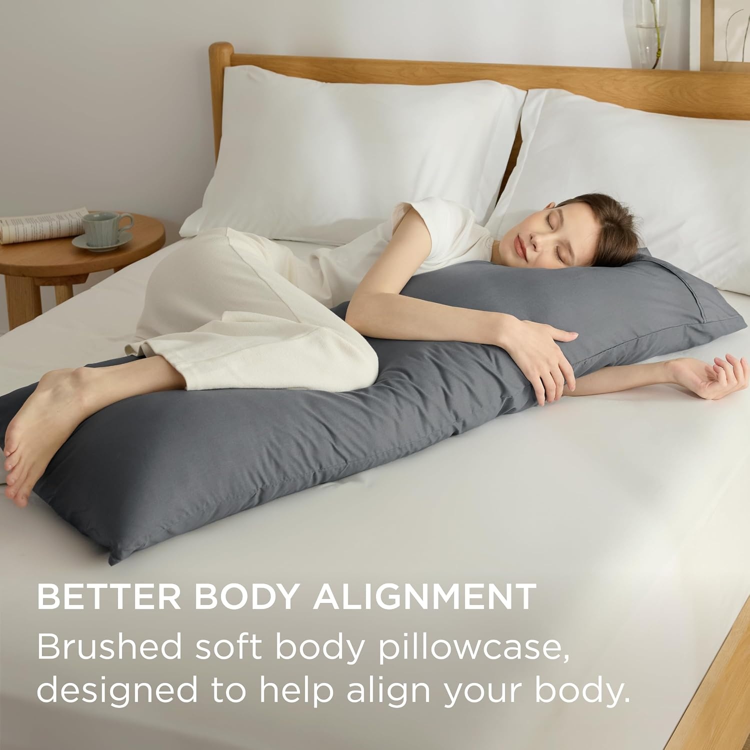 image:imageBedsure Queen Pillow Cases Set of 2 White Brushed Microfiber Pillowcase 2 Pack Super Soft Pillowcase Pillow Shams Covers with Envelope Closure for Kids Wrinkle Fade Resistant 20x30 Inches01 Dark Grey
