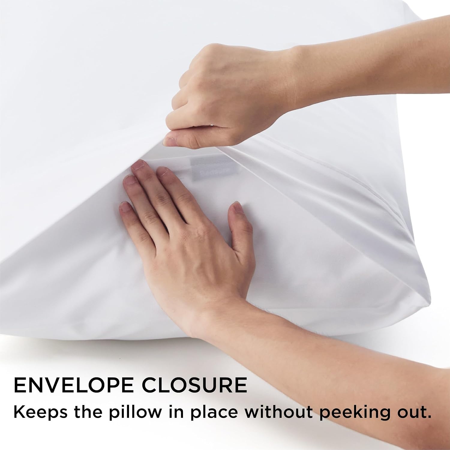 image:imageBedsure Queen Pillow Cases Set of 2 White Brushed Microfiber Pillowcase 2 Pack Super Soft Pillowcase Pillow Shams Covers with Envelope Closure for Kids Wrinkle Fade Resistant 20x30 Inches02 White