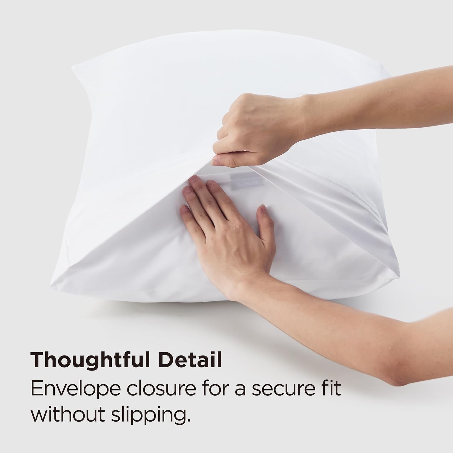 image:imageBedsure Queen Pillow Cases Set of 2 White Brushed Microfiber Pillowcase 2 Pack Super Soft Pillowcase Pillow Shams Covers with Envelope Closure for Kids Wrinkle Fade Resistant 20x30 Inches02 White