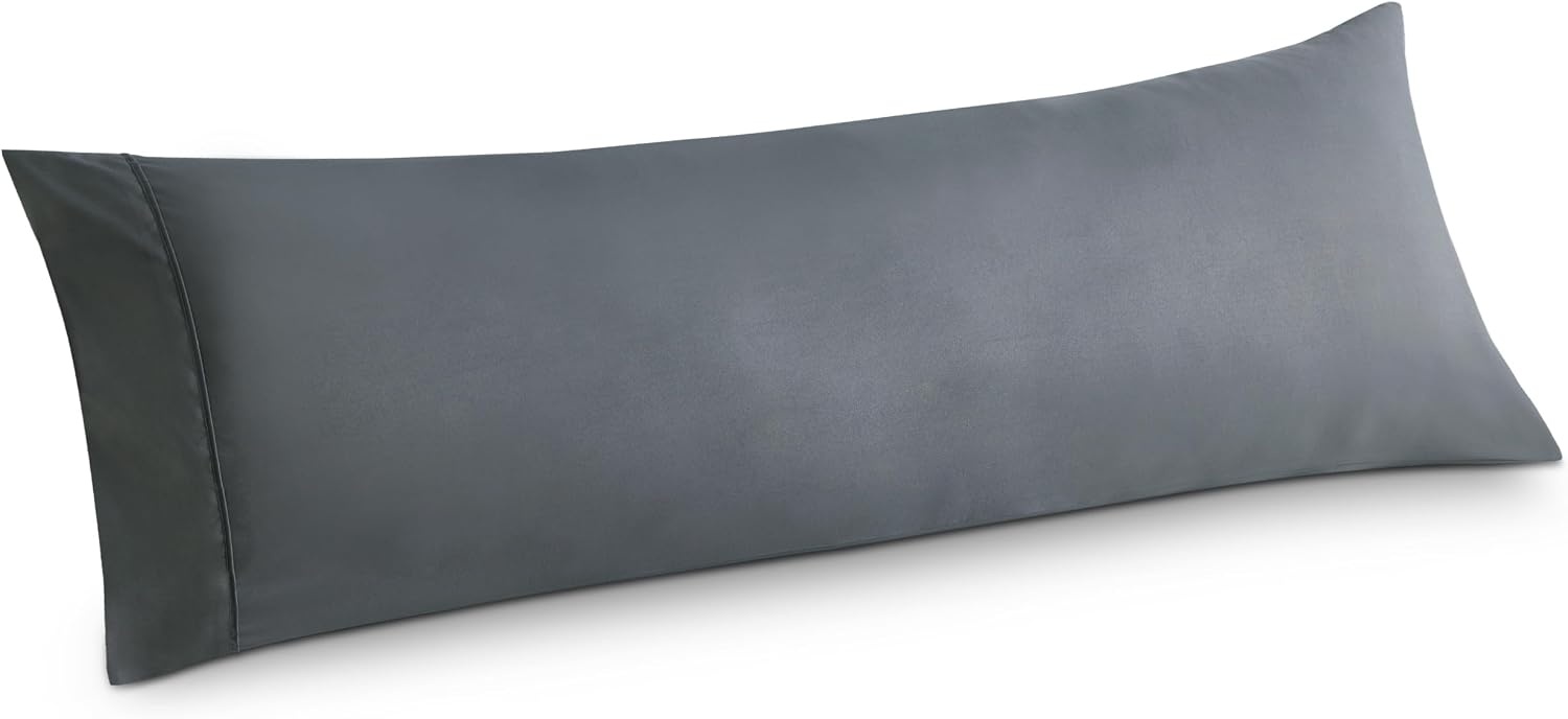 image:imageBedsure Queen Pillow Cases Set of 2 White Brushed Microfiber Pillowcase 2 Pack Super Soft Pillowcase Pillow Shams Covers with Envelope Closure for Kids Wrinkle Fade Resistant 20x30 Inches01 Dark Grey