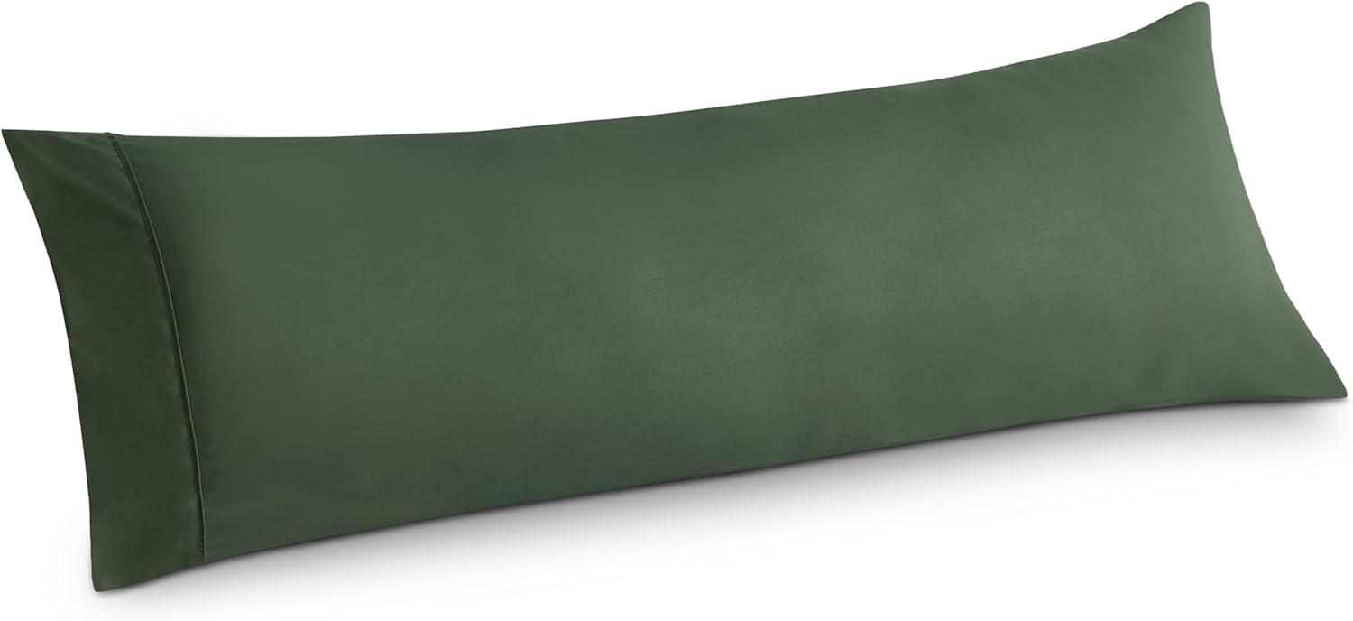image:imageBedsure Queen Pillow Cases Set of 2 White Brushed Microfiber Pillowcase 2 Pack Super Soft Pillowcase Pillow Shams Covers with Envelope Closure for Kids Wrinkle Fade Resistant 20x30 Inches16 Olive Green