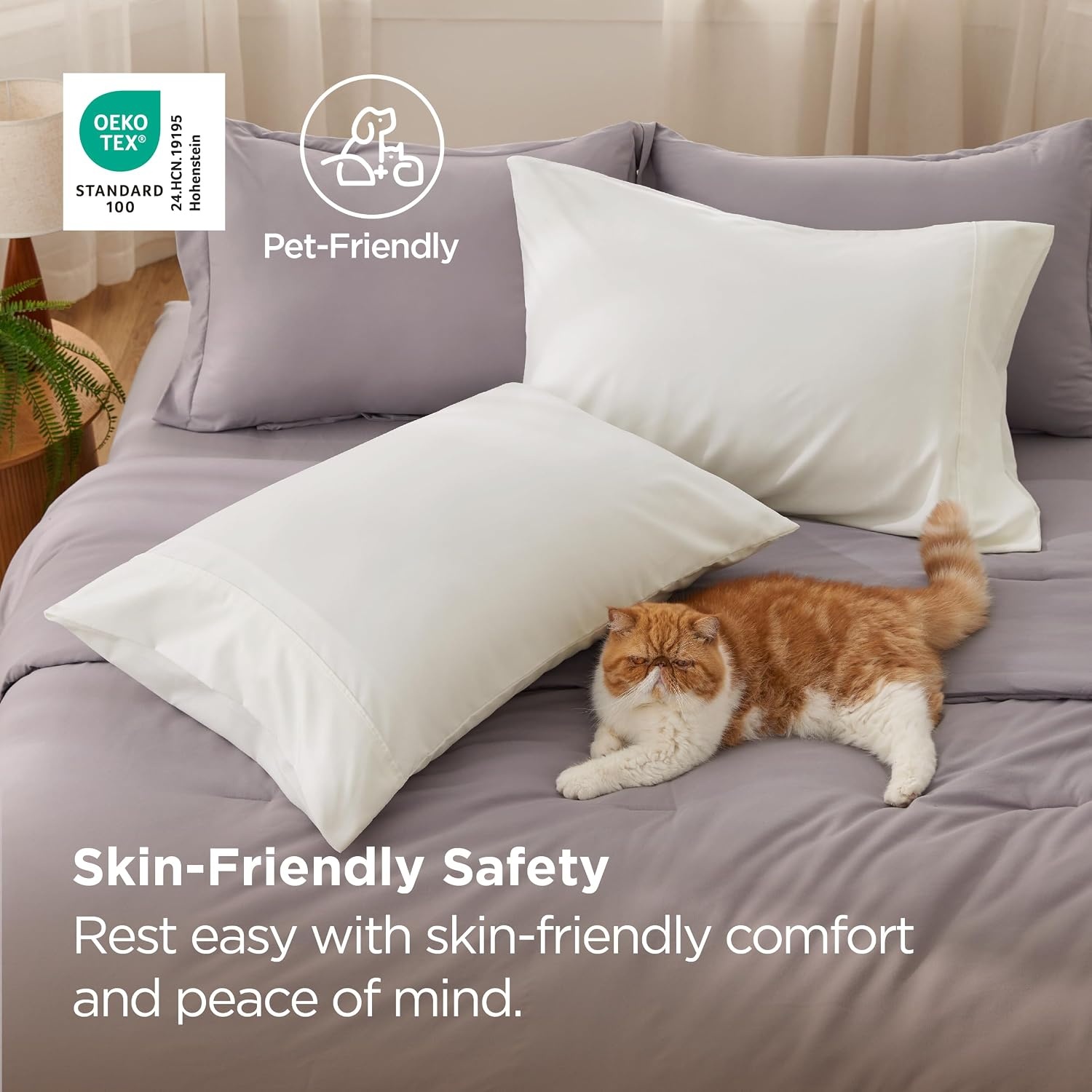 image:imageBedsure Queen Pillow Cases Set of 2 White Brushed Microfiber Pillowcase 2 Pack Super Soft Pillowcase Pillow Shams Covers with Envelope Closure for Kids Wrinkle Fade Resistant 20x30 Inches11 Ivory