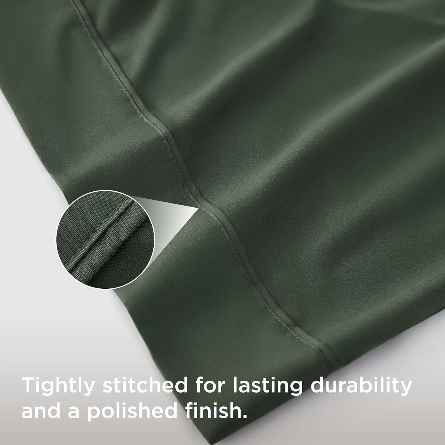 image:imageBedsure Queen Pillow Cases Set of 2 White Brushed Microfiber Pillowcase 2 Pack Super Soft Pillowcase Pillow Shams Covers with Envelope Closure for Kids Wrinkle Fade Resistant 20x30 Inches16 Olive Green