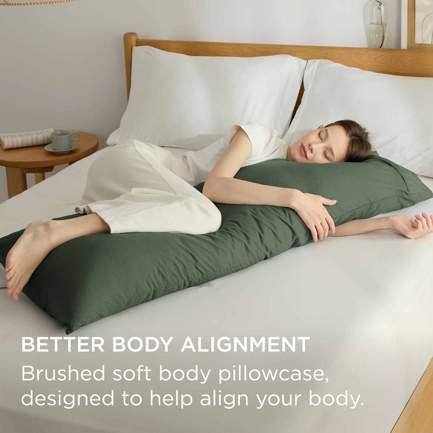 image:imageBedsure Queen Pillow Cases Set of 2 White Brushed Microfiber Pillowcase 2 Pack Super Soft Pillowcase Pillow Shams Covers with Envelope Closure for Kids Wrinkle Fade Resistant 20x30 Inches16 Olive Green