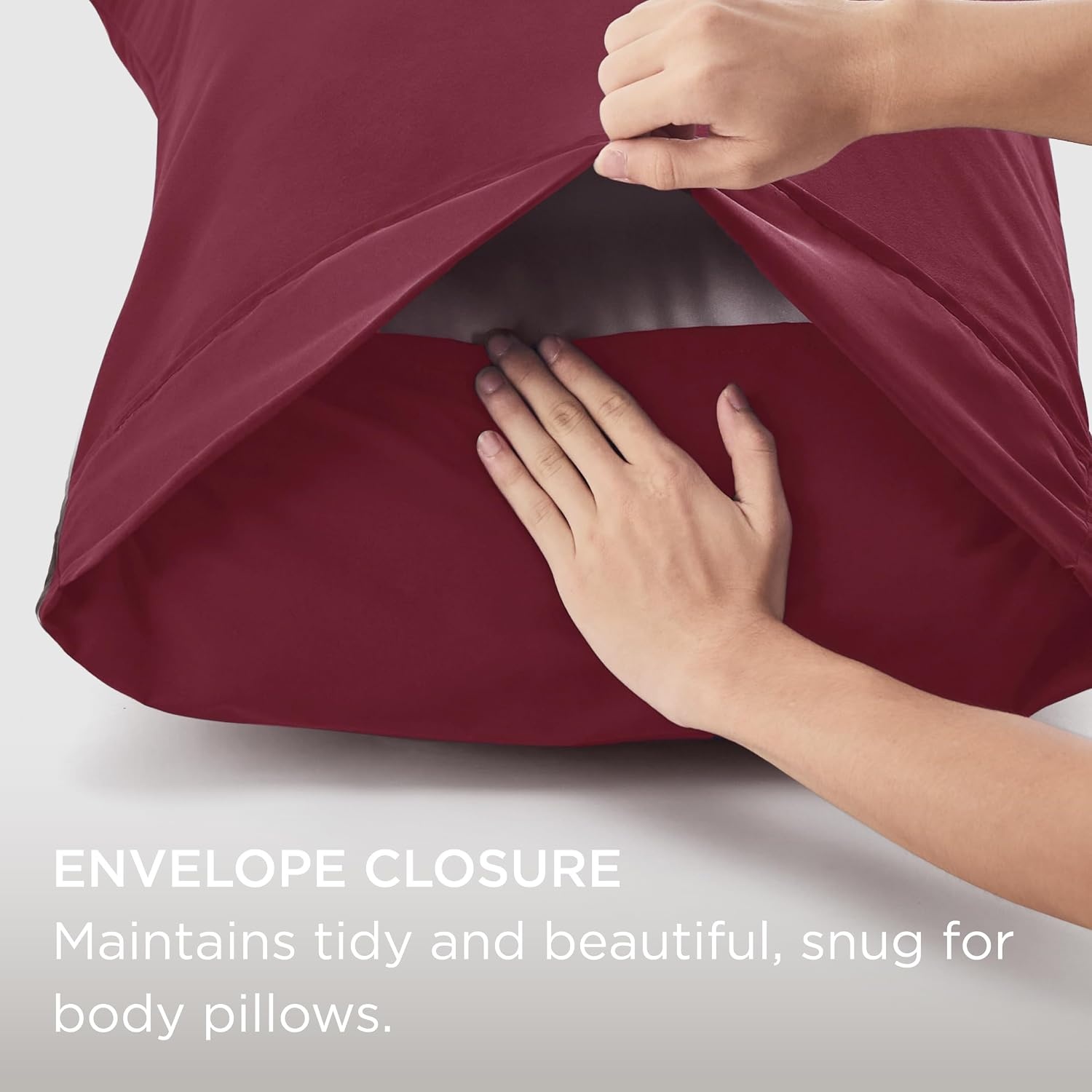 image:imageBedsure Queen Pillow Cases Set of 2 White Brushed Microfiber Pillowcase 2 Pack Super Soft Pillowcase Pillow Shams Covers with Envelope Closure for Kids Wrinkle Fade Resistant 20x30 Inches10 Red