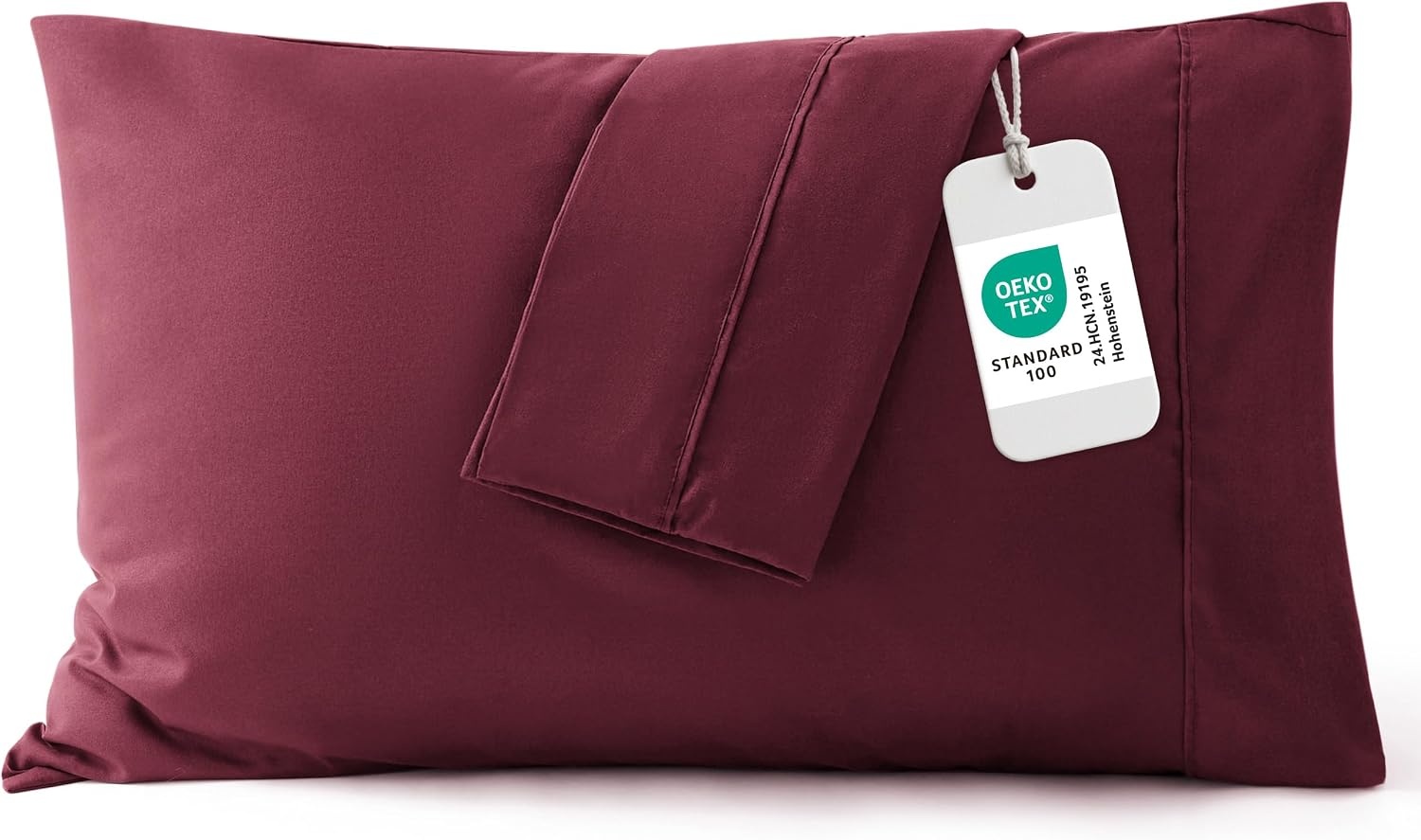 image:imageBedsure Queen Pillow Cases Set of 2 White Brushed Microfiber Pillowcase 2 Pack Super Soft Pillowcase Pillow Shams Covers with Envelope Closure for Kids Wrinkle Fade Resistant 20x30 Inches10 Red