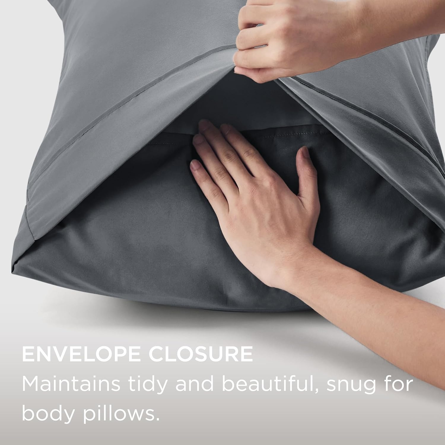 image:imageBedsure Queen Pillow Cases Set of 2 White Brushed Microfiber Pillowcase 2 Pack Super Soft Pillowcase Pillow Shams Covers with Envelope Closure for Kids Wrinkle Fade Resistant 20x30 Inches01 Dark Grey
