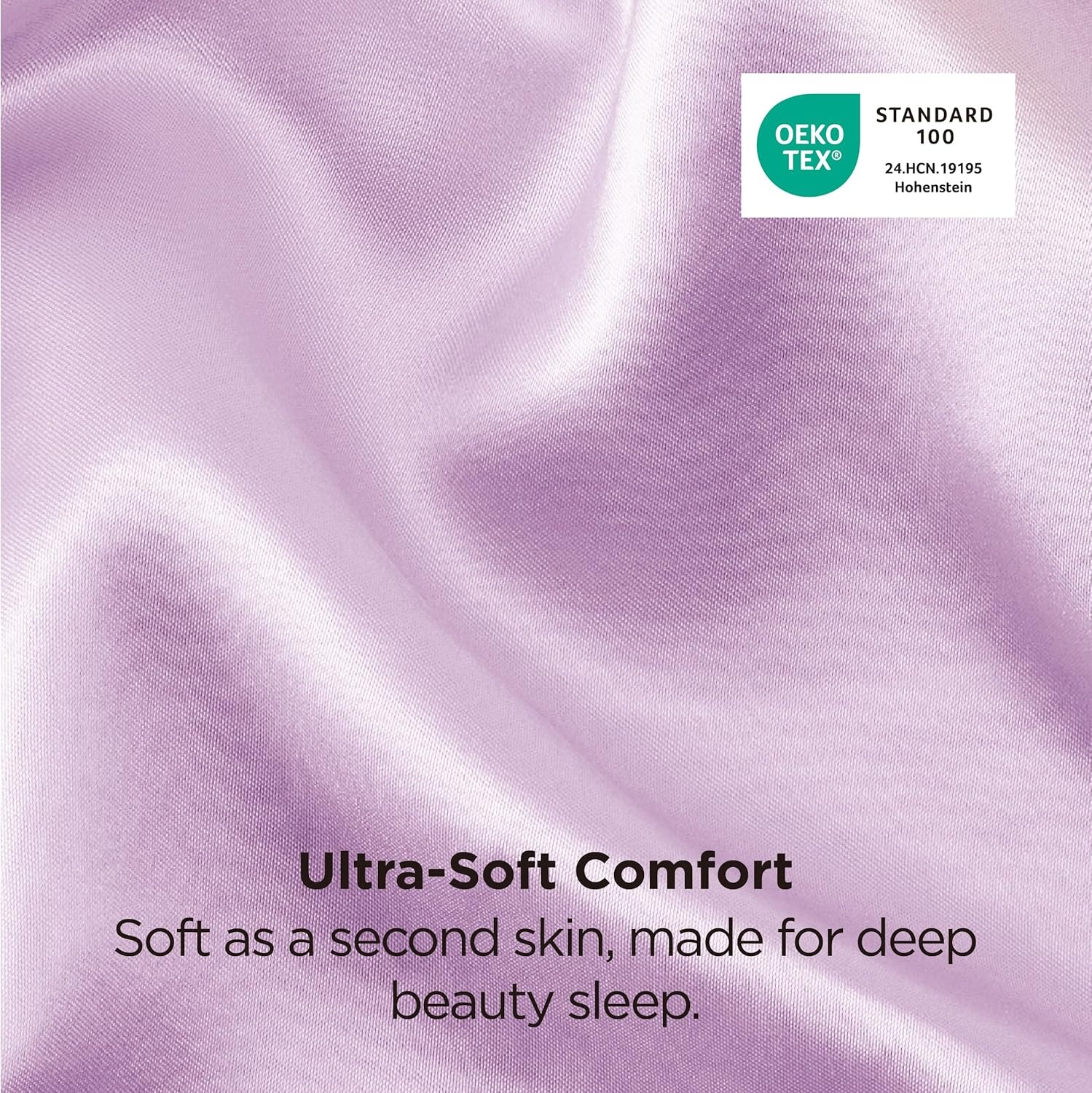 image:imageBedsure Satin Pillowcase Standard Set of 2 Silky Pillow Cases White Similar to Silk Pillow Cases Decorative Covers Room Decor Gifts for Women Men Envelope Closure For Hair Skin 20 x 2620 Lavender