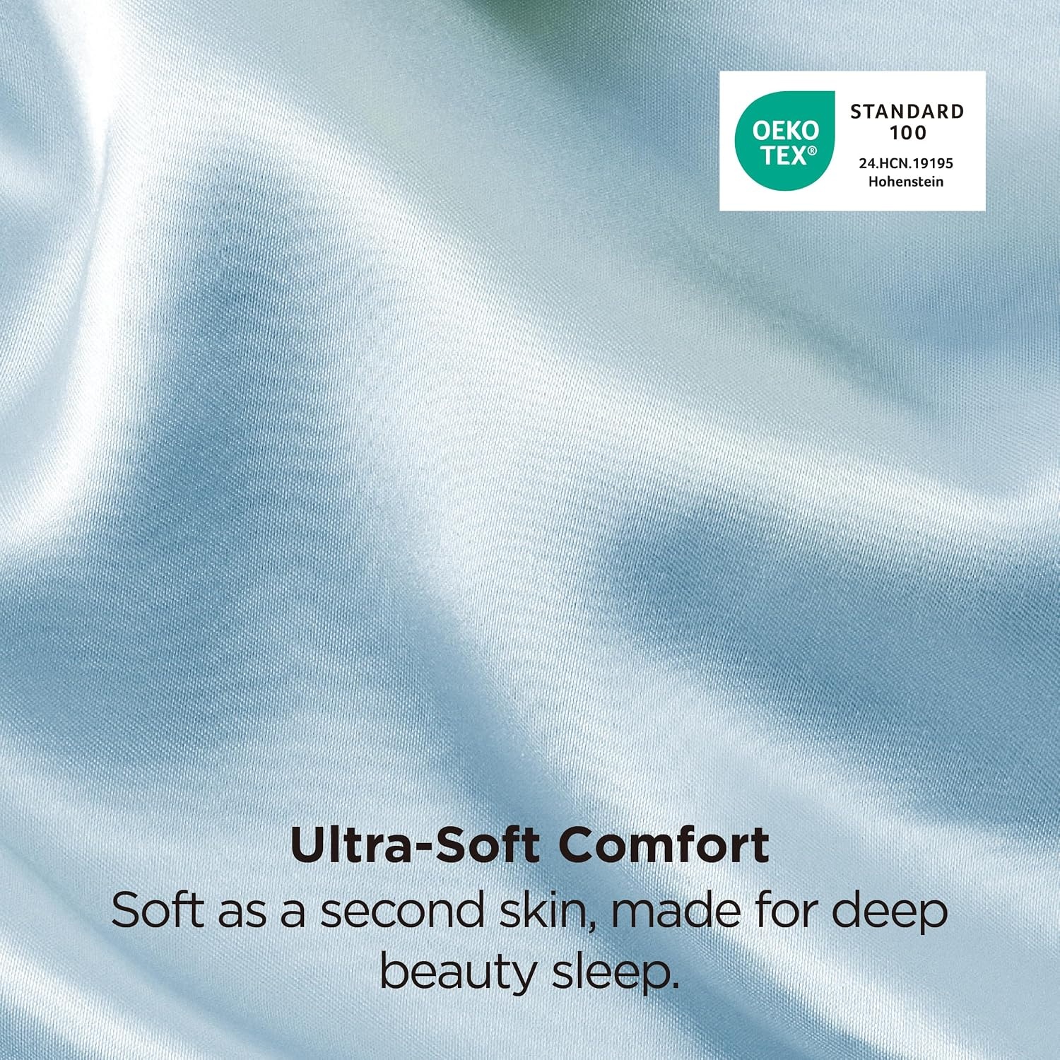 image:imageBedsure Satin Pillowcase Standard Set of 2 Silky Pillow Cases White Similar to Silk Pillow Cases Decorative Covers Room Decor Gifts for Women Men Envelope Closure For Hair Skin 20 x 2627 Aqua