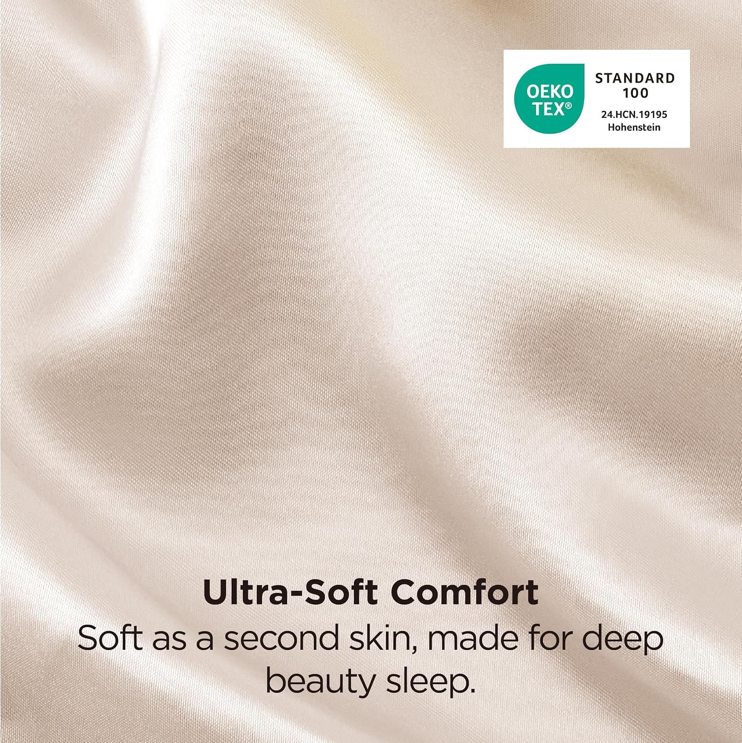image:imageBedsure Satin Pillowcase Standard Set of 2 Silky Pillow Cases White Similar to Silk Pillow Cases Decorative Covers Room Decor Gifts for Women Men Envelope Closure For Hair Skin 20 x 2603 Beige