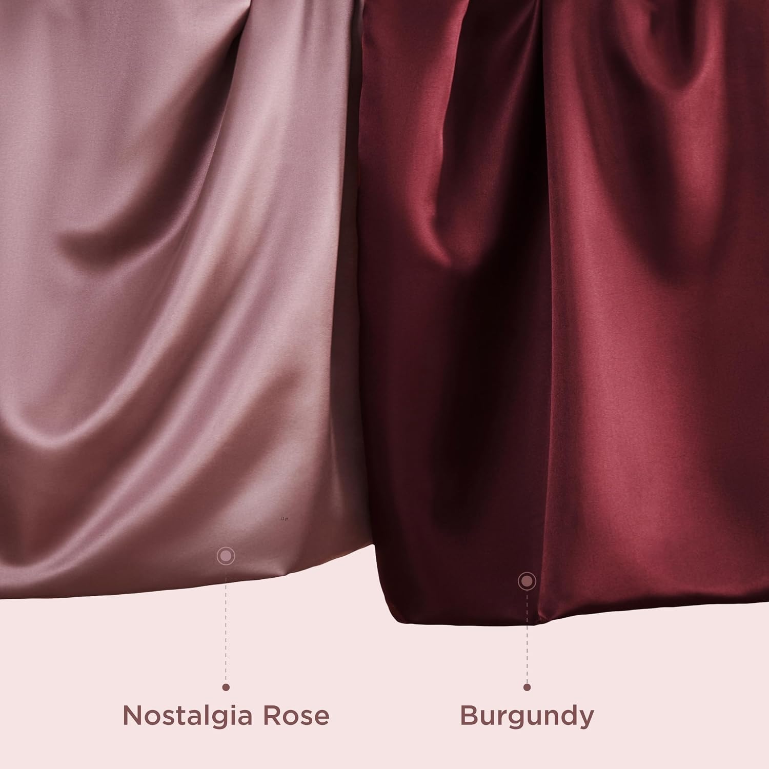 image:imageBedsure Satin Pillowcase Standard Set of 2 Silky Pillow Cases White Similar to Silk Pillow Cases Decorative Covers Room Decor Gifts for Women Men Envelope Closure For Hair Skin 20 x 2612 Nostalgia Rose
