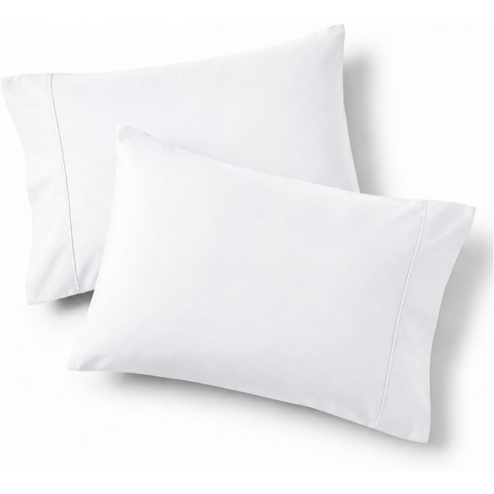image:imageBedsure Queen Pillow Cases Set of 2 White Brushed Microfiber Pillowcase 2 Pack Super Soft Pillowcase Pillow Shams Covers with Envelope Closure for Kids Wrinkle Fade Resistant 20x30 Inches02 White