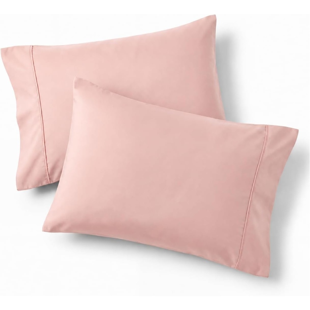image:imageBedsure Queen Pillow Cases Set of 2 White Brushed Microfiber Pillowcase 2 Pack Super Soft Pillowcase Pillow Shams Covers with Envelope Closure for Kids Wrinkle Fade Resistant 20x30 Inches14 Blush Pink