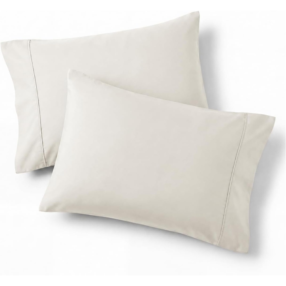 image:imageBedsure Queen Pillow Cases Set of 2 White Brushed Microfiber Pillowcase 2 Pack Super Soft Pillowcase Pillow Shams Covers with Envelope Closure for Kids Wrinkle Fade Resistant 20x30 Inches15 Linen