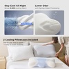 Bedsure Cervical Neck Pillow – Memory Foam Pillows for Ergonomic Orthopedic Pillow for Neck Pain Relief, Double – Sided Design Shape Gently Cradles Head & Provides for Side & Back Sleepers(Blue)