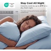 Bedsure Cooling Pillow Cases Queen Size Set of 2 for Hot Sleepers, Grey | Zippered Closure, Q-Max 0.4, 20 x 30 Inches, Reduces Hair Frizz & Skin Friction, Chill for Neck & Spine Night Sweats(02 – Blue)