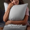 Bedsure Cooling Pillow Cases Queen Size Set of 2 for Hot Sleepers, Grey | Zippered Closure, Q-Max 0.4, 20 x 30 Inches, Reduces Hair Frizz & Skin Friction, Chill for Neck & Spine Night Sweats(01 – Grey)