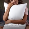 Bedsure Cooling Pillow Cases Queen Size Set of 2 for Hot Sleepers, Grey | Zippered Closure, Q-Max 0.4, 20 x 30 Inches, Reduces Hair Frizz & Skin Friction, Chill for Neck & Spine Night Sweats(03 – White)