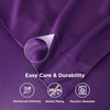Bedsure King Size Pillow Cases Set of 2, 100% Rayon Derived from Bamboo | Cooling Pillowcases, Similar to Silk Pillow Case Covers with Envelope Closure, PureWoven Bedding, Dark Grey, 20×36 Inches(17 – Purple)