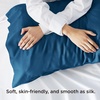 Bedsure King Size Pillow Cases Set of 2, 100% Rayon Derived from Bamboo | Cooling Pillowcases, Similar to Silk Pillow Case Covers with Envelope Closure, PureWoven Bedding, Dark Grey, 20×36 Inches(13 – Teal)