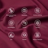 Bedsure King Size Pillow Cases Set of 2, 100% Rayon Derived from Bamboo | Cooling Pillowcases, Similar to Silk Pillow Case Covers with Envelope Closure, PureWoven Bedding, Dark Grey, 20×36 Inches(22-burgundy)
