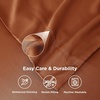 Bedsure King Size Pillow Cases Set of 2, 100% Rayon Derived from Bamboo | Cooling Pillowcases, Similar to Silk Pillow Case Covers with Envelope Closure, PureWoven Bedding, Dark Grey, 20×36 Inches(18 – Burnt Orange)