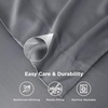 Bedsure King Size Pillow Cases Set of 2, 100% Rayon Derived from Bamboo | Cooling Pillowcases, Similar to Silk Pillow Case Covers with Envelope Closure, PureWoven Bedding, Dark Grey, 20×36 Inches(01 – Dark Grey)