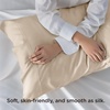 Bedsure King Size Pillow Cases Set of 2, 100% Rayon Derived from Bamboo | Cooling Pillowcases, Similar to Silk Pillow Case Covers with Envelope Closure, PureWoven Bedding, Dark Grey, 20×36 Inches(06 – Beige)