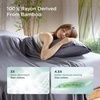 Bedsure King Size Pillow Cases Set of 2, 100% Rayon Derived from Bamboo | Cooling Pillowcases, Similar to Silk Pillow Case Covers with Envelope Closure, PureWoven Bedding, Dark Grey, 20×36 Inches(01 – Dark Grey)