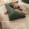 Bedsure Queen Pillow Cases Set of 2 – White Brushed Microfiber Pillowcase 2 Pack, Super Soft Pillowcase, Pillow Shams Covers with Envelope Closure for Kids, Wrinkle, Fade Resistant, 20×30 Inches(16 – Olive Green)