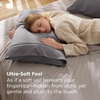 Bedsure Queen Pillow Cases Set of 2 – White Brushed Microfiber Pillowcase 2 Pack, Super Soft Pillowcase, Pillow Shams Covers with Envelope Closure for Kids, Wrinkle, Fade Resistant, 20×30 Inches(07 – Light Grey)
