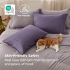 Bedsure Queen Pillow Cases Set of 2 – White Brushed Microfiber Pillowcase 2 Pack, Super Soft Pillowcase, Pillow Shams Covers with Envelope Closure for Kids, Wrinkle, Fade Resistant, 20×30 Inches(08 – Grayish Purple)