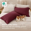 Bedsure Queen Pillow Cases Set of 2 – White Brushed Microfiber Pillowcase 2 Pack, Super Soft Pillowcase, Pillow Shams Covers with Envelope Closure for Kids, Wrinkle, Fade Resistant, 20×30 Inches(10 – Red)
