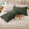 Bedsure Queen Pillow Cases Set of 2 – White Brushed Microfiber Pillowcase 2 Pack, Super Soft Pillowcase, Pillow Shams Covers with Envelope Closure for Kids, Wrinkle, Fade Resistant, 20×30 Inches(16 – Olive Green)