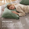 Bedsure Queen Pillow Cases Set of 2 – White Brushed Microfiber Pillowcase 2 Pack, Super Soft Pillowcase, Pillow Shams Covers with Envelope Closure for Kids, Wrinkle, Fade Resistant, 20×30 Inches(06 – Sage Green)