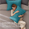 Bedsure Queen Pillow Cases Set of 2 – White Brushed Microfiber Pillowcase 2 Pack, Super Soft Pillowcase, Pillow Shams Covers with Envelope Closure for Kids, Wrinkle, Fade Resistant, 20×30 Inches(04 – Teal)