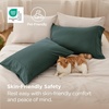 Bedsure Queen Pillow Cases Set of 2 – White Brushed Microfiber Pillowcase 2 Pack, Super Soft Pillowcase, Pillow Shams Covers with Envelope Closure for Kids, Wrinkle, Fade Resistant, 20×30 Inches(13 – Forest Green)