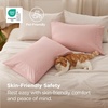 Bedsure Queen Pillow Cases Set of 2 – White Brushed Microfiber Pillowcase 2 Pack, Super Soft Pillowcase, Pillow Shams Covers with Envelope Closure for Kids, Wrinkle, Fade Resistant, 20×30 Inches(14 – Blush Pink)