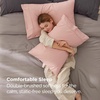 Bedsure Queen Pillow Cases Set of 2 – White Brushed Microfiber Pillowcase 2 Pack, Super Soft Pillowcase, Pillow Shams Covers with Envelope Closure for Kids, Wrinkle, Fade Resistant, 20×30 Inches(14 – Blush Pink)