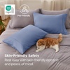 Bedsure Queen Pillow Cases Set of 2 – White Brushed Microfiber Pillowcase 2 Pack, Super Soft Pillowcase, Pillow Shams Covers with Envelope Closure for Kids, Wrinkle, Fade Resistant, 20×30 Inches(09 – Slate Blue)