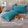 Bedsure Queen Pillow Cases Set of 2 – White Brushed Microfiber Pillowcase 2 Pack, Super Soft Pillowcase, Pillow Shams Covers with Envelope Closure for Kids, Wrinkle, Fade Resistant, 20×30 Inches(04 – Teal)