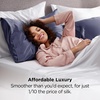 Bedsure Satin Pillowcase Standard Set of 2, Silky Pillow Cases, White | Similar to Silk Pillow Cases, Decorative Covers, Room Decor, Gifts for Women Men, Envelope Closure, For Hair Skin, 20″ x 26″(29 – Blue Granite)