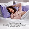 Bedsure Satin Pillowcase Standard Set of 2, Silky Pillow Cases, White | Similar to Silk Pillow Cases, Decorative Covers, Room Decor, Gifts for Women Men, Envelope Closure, For Hair Skin, 20″ x 26″(14 – Lilac)