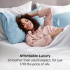 Bedsure Satin Pillowcase Standard Set of 2, Silky Pillow Cases, White | Similar to Silk Pillow Cases, Decorative Covers, Room Decor, Gifts for Women Men, Envelope Closure, For Hair Skin, 20″ x 26″(27 – Aqua)