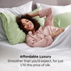 Bedsure Satin Pillowcase Standard Set of 2, Silky Pillow Cases, White | Similar to Silk Pillow Cases, Decorative Covers, Room Decor, Gifts for Women Men, Envelope Closure, For Hair Skin, 20″ x 26″(07 – Sage Green)