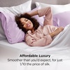 Bedsure Satin Pillowcase Standard Set of 2, Silky Pillow Cases, White | Similar to Silk Pillow Cases, Decorative Covers, Room Decor, Gifts for Women Men, Envelope Closure, For Hair Skin, 20″ x 26″(20 – Lavender)