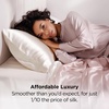 Bedsure Satin Pillowcase Standard Set of 2, Silky Pillow Cases, White | Similar to Silk Pillow Cases, Decorative Covers, Room Decor, Gifts for Women Men, Envelope Closure, For Hair Skin, 20″ x 26″(08 – Ivory)